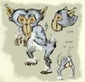 Concept art of a Monkey from Twilight Princess
