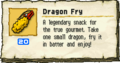 The Dragon Fry along with its description
