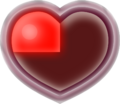 Artwork of 1/4 Piece of Heart from A Link Between Worlds