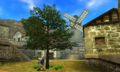 Kakariko Village in Ocarina of Time 3D