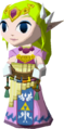 Zelda holding the Spirit Flute, as seen in-game
