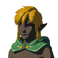 Icon of the Hylian Hood with Green Dye worn down from Tears of the Kingdom