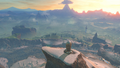 The peak of Mount Hylia from Breath of the Wild
