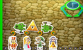 Badge catcher featuring A Link Between Worlds character and Triforce badges