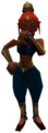 The Gerudo Warrior wearing blue from Ocarina of Time