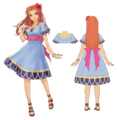 Marin concept art from Hyrule Warriors Legends