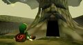 Link and the Great Deku Tree from Ocarina of Time