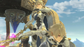 Corrin in the Great Plateau Tower Stage from Super Smash Bros. Ultimate