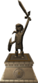 The Royal Crest is also depicted at the base of the Hero of Time statue from The Wind Waker