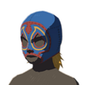 Icon of a Radiant Mask with Blue Dye