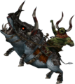 King Bulblin holding his fist in the air from Twilight Princess