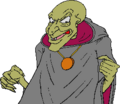 Goronu with his hood down