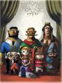The painting in Hyrule Castle that resembles Tetra and her Pirates from The Wind Waker