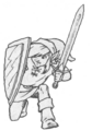 Link as he appears in the Nintendo Adventure Books