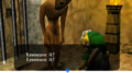 Link speaking to a Gibdo turned into a ReDead from Majora's Mask