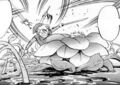 Link attacking a Goponga Flower from the Link's Awakening manga by Ataru Cagiva
