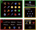 The Inventory screen from A Link to the Past