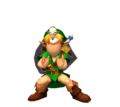 Link wearing Kamaro's Mask and performing Kamaro's dance from Majora's Mask 3D