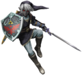 Link's alternate costume based on Dark Link from Super Smash Bros. for Nintendo 3DS / Wii U