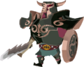 A black Darknut with a Shield from The Wind Waker