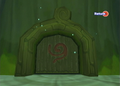 The Crest of the Kokiri on a door of the Forbidden Woods from The Wind Waker