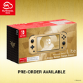 A promotion for the pre-order of the Nintendo Switch Lite: Hyrule Edition