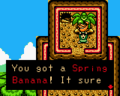 Link obtaining a Spring Banana from the Spring Banana Tree
