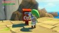 Link mailing Maggie's Letter in The Wind Waker HD