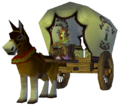 Cremia's Donkey hooked to her Wagon from Majora's Mask