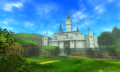 Promotional screenshot of Hyrule Castle from Ocarina of Time 3D