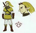 Concept art of Pipit from Hyrule Historia