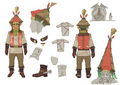 Concept artwork of Stable Workers from Breath of the Wild