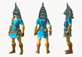 Concept art of Zant's Helmet from Breath of the Wild