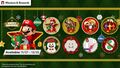 Holiday-themed icon set, featuring Link