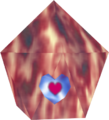 Piece of Heart encased in Red Ice