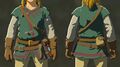 Link wearing the Warm Doublet from Breath of the Wild