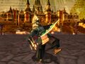 Zant attempts to attack Link in front of Hyrule Castle