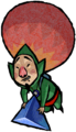 Artwork of Tingle holding a Force Gem from Four Swords Adventures