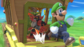 Luigi's completion image, featuring the Spirit Train
