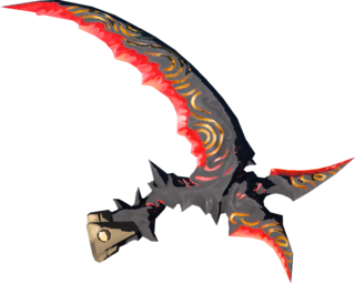 Silver Lizalfos Horn model from Tears of the Kingdom