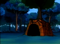 An Underworld entrance in the animated series