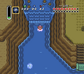 The Whirlpool Waterway in the southeastern part of the Lake Hylia in A Link to the Past