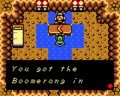 Link trading the Boomerang with the Item Trader in Link's Awakening DX