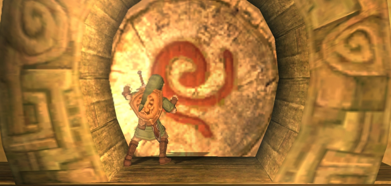 File:TP Link Opening a Door in the Forest temple.png