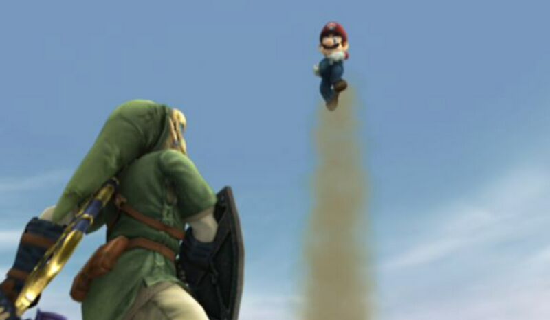 File:Mario attacks Link.jpg