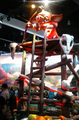 A Bokoblin atop a tower at the E3 2016 Breath of the Wild booth