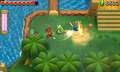 Enemy appearing after the first river crossing of Stage 3