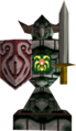 The Red Emblem on a Death Armos from Majora's Mask