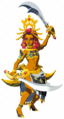 Model of Riju after becoming the Sage of Lightning from Tears of the Kingdom