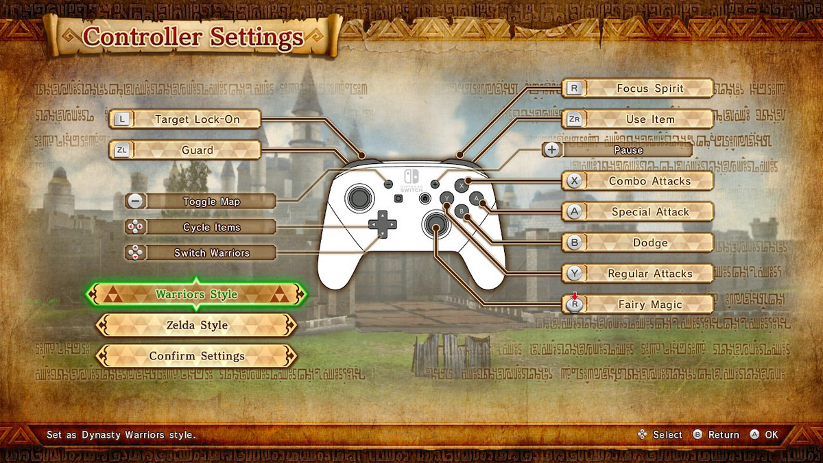 Button Settings - Zelda Wiki